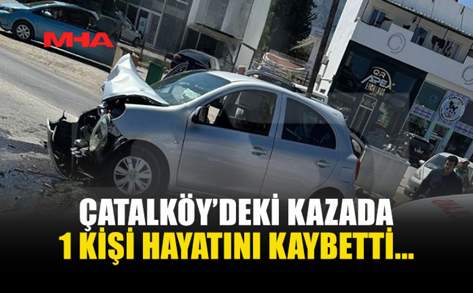 ÇATALKÖY'DEKİ KAZADA 68 YAŞINDAKİ KADIN YAŞAMINI YİTİRDİ