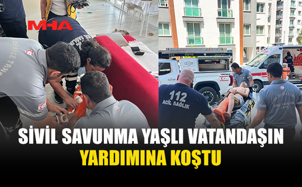 EVDE MAHSUR KALAN VATANDAŞ SİVİL SAVUNMA EKİPLERİ TARAFINDAN KURTARILDI