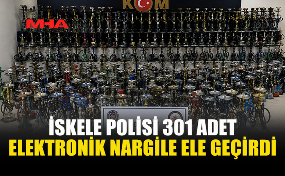 EV BASKININDA YÜZLERCE ELEKTRONİK NARGİLE BULUNDU