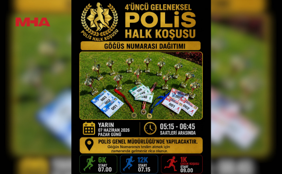 4'ÜNCÜ GELENEKSEL POLİS HALK KOŞUSU, YARIN LEFKOŞA'DA KOŞULUYOR...