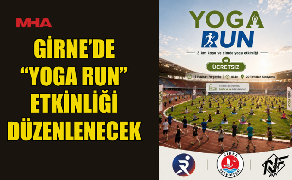 GİRNE 20 TEMMUZ STADYUMU’NDA “YOGA RUN” ETKİNLİĞİ DÜZENLENECEK