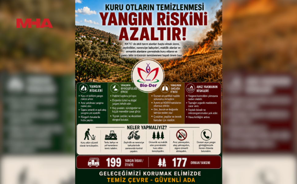 BİYOLOGLAR DERNEĞİ: KURU OTLAR YANGIN RİSKİNİ ARTIRIYOR