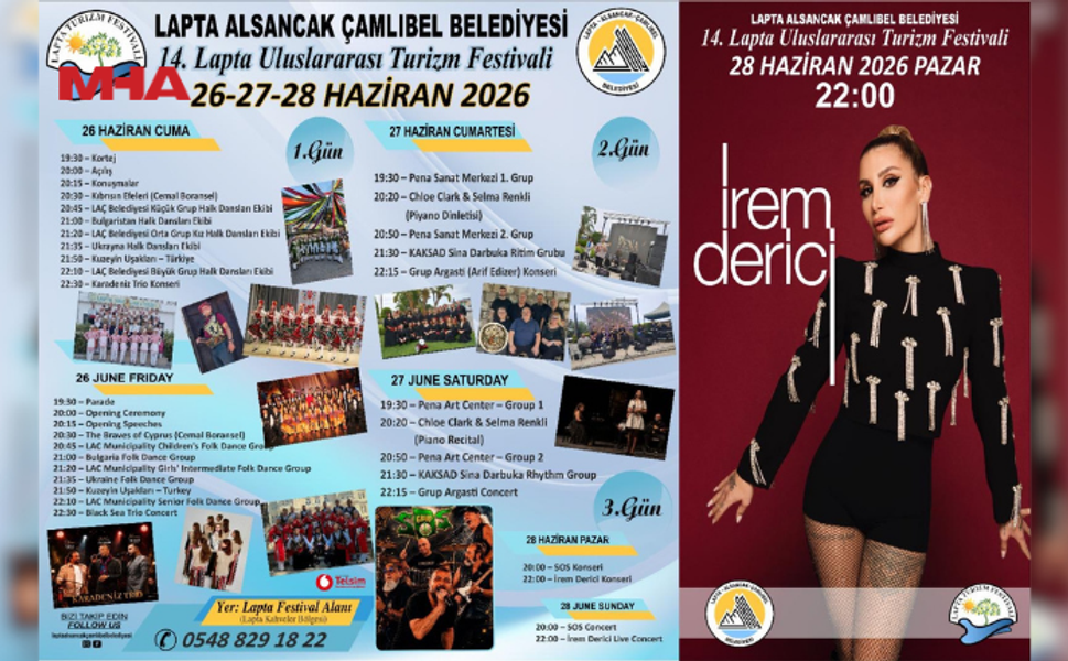 LAPTA TURİZM FESTİVALİ YARIN BAŞLIYOR