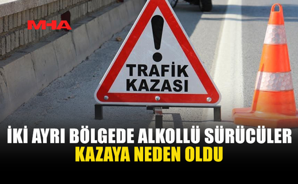 İKİ FARKLI NOKTADA TRAFİK KAZASI MEYDANA GELDİ...