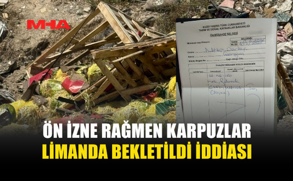 ÖN İZNE RAĞMEN KARPUZLAR LİMANDA GÜNLERDİR BEKLETİLİYOR İDDİASI
