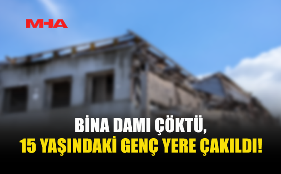 DAMDA OTURURKEN ZEMİN ALTINDAN ÇÖKTÜ‚ 15 YAŞINDAKİ GENÇ YARALANDI