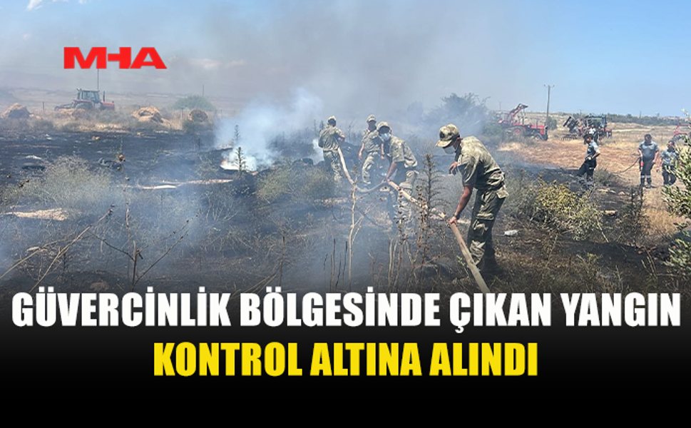 GÜVERCİNLİK'TE ÇIKAN YANGIN KISA SÜREDE KONTROL ALTINA ALINDI