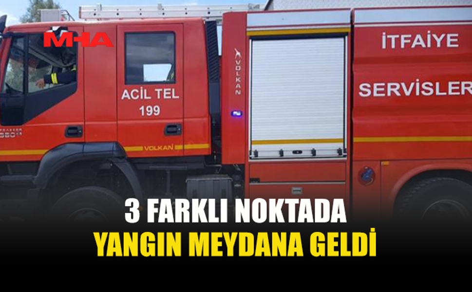 BALIKESİR, MUTLUYAKA VE İSKELE’DE YANGINLAR MEYDANA GELDİ