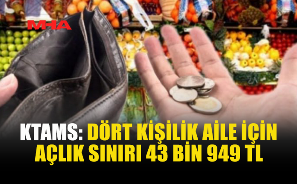 KTAMS: YOKSULLUK SINIRI 237 BİN TL’Yİ AŞTI