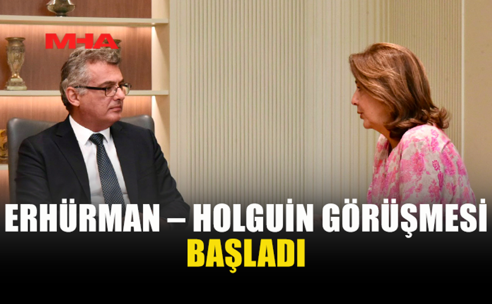 CUMHURBAŞKANI ERHÜRMAN – HOLGUİN GÖRÜŞMESİ BAŞLADI