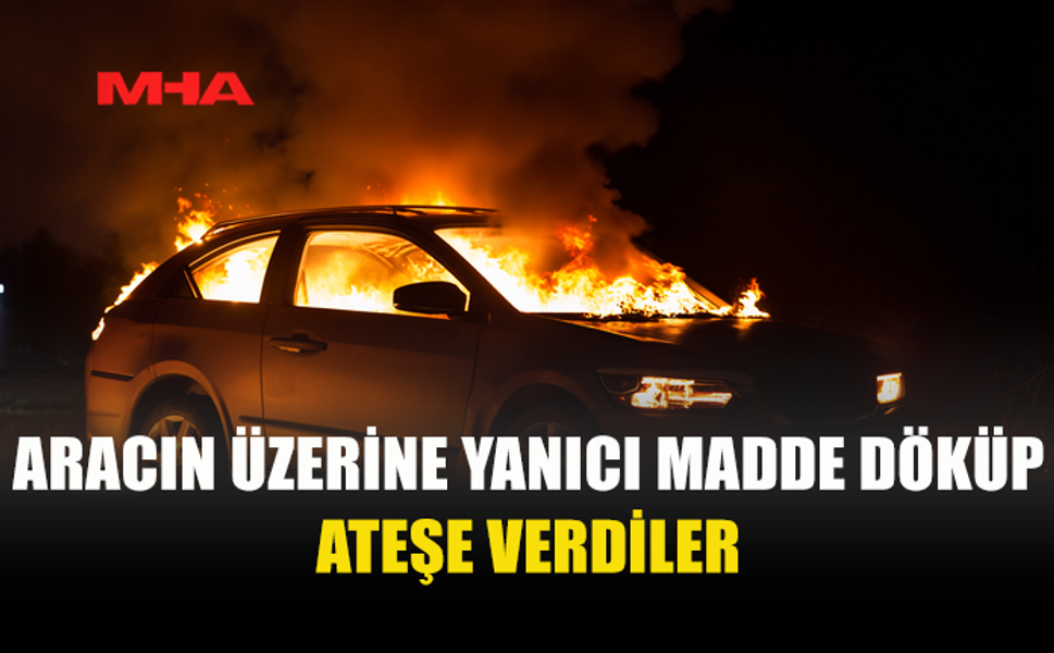 BAF'TA KUNDAKLANAN PARK HALİNDEKİ ARAÇ ALEVLERE TESLİM OLDU