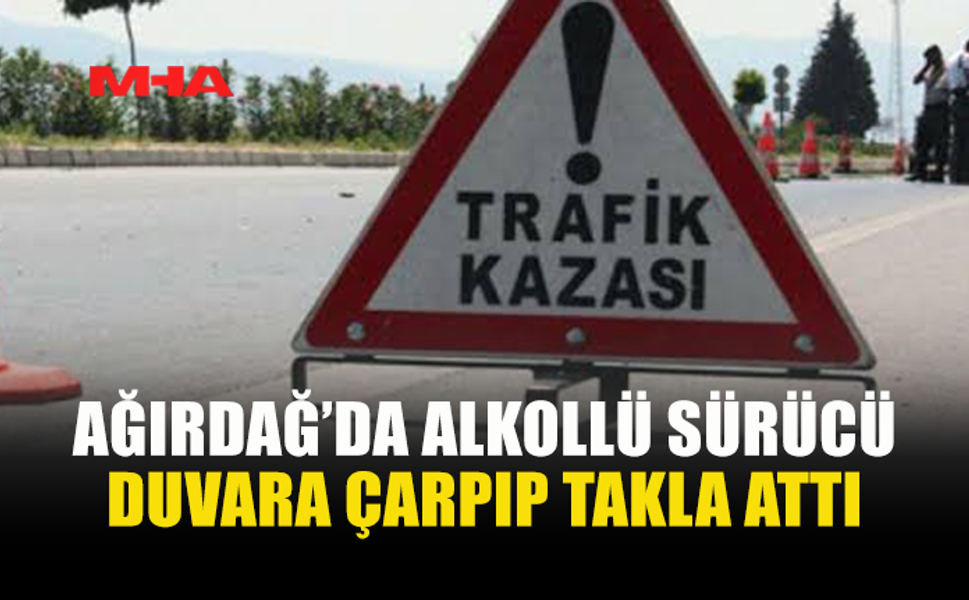 97 PROMİL ALKOLLÜ SÜRÜCÜ KAZA YAPTI
