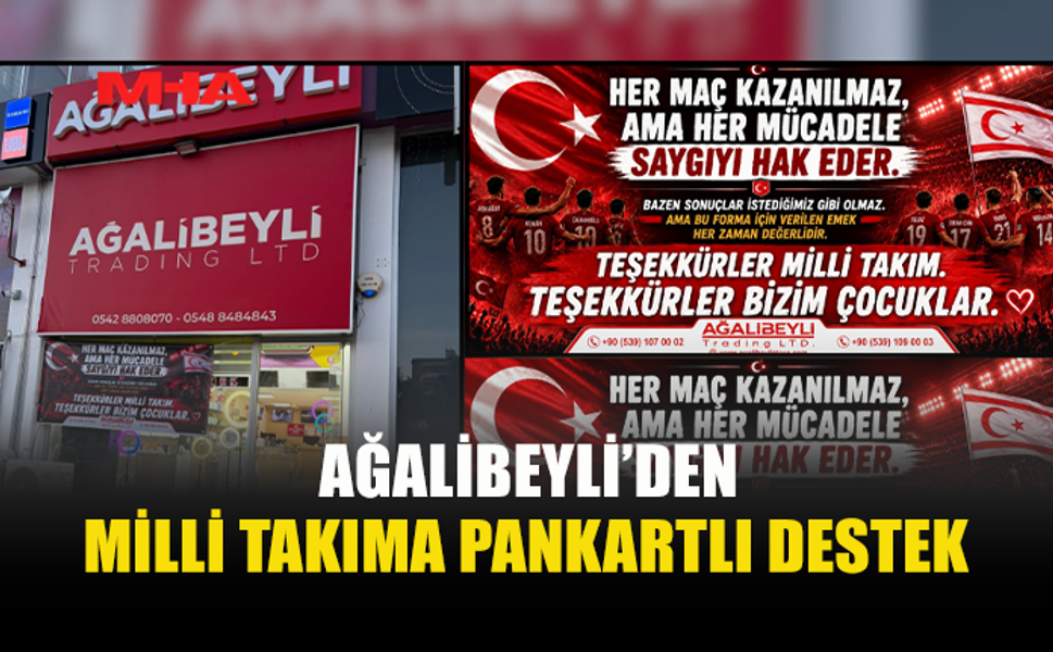 AĞALİBEYLİ’DEN MİLLİ TAKIMA ANLAMLI DESTEK