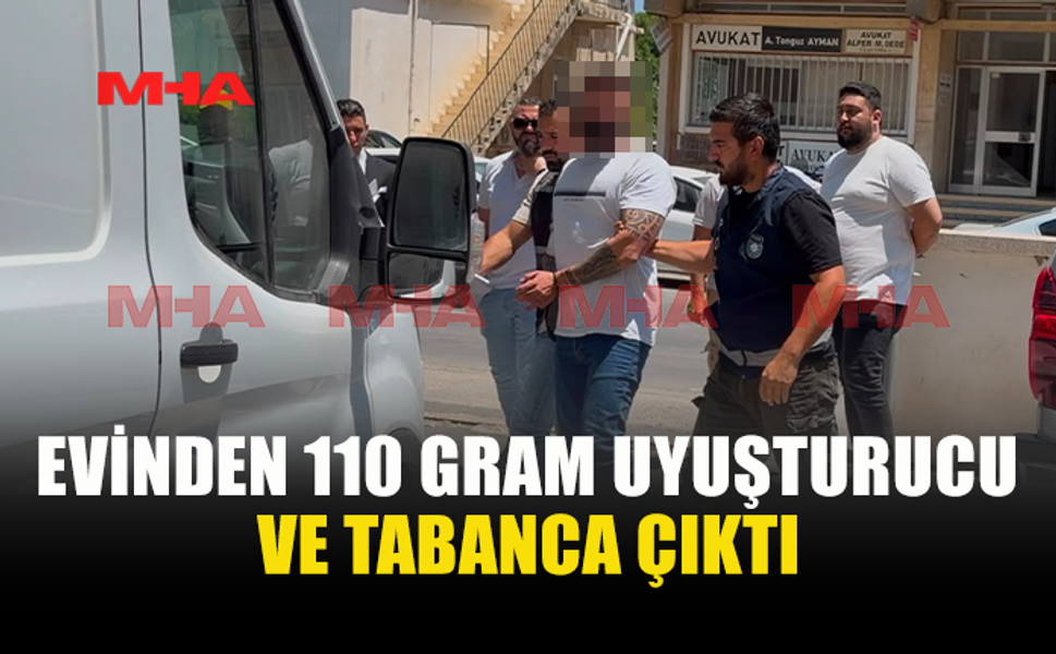 110 GRAM UY*ŞTURUCU VE SİLAH İLE YAKALANDI