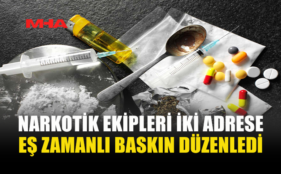 LEFKOŞA'DA İKİ ADRESE BASKIN: UY*ŞTURUCU ELE GEÇİRİLDİ
