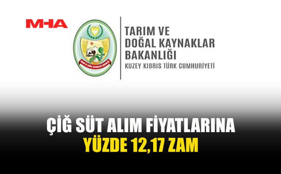 ÇİĞ SÜT ALIM FİYATLARINA YARINDAN İTİBAREN YÜZDE 12,17 ARTIŞ