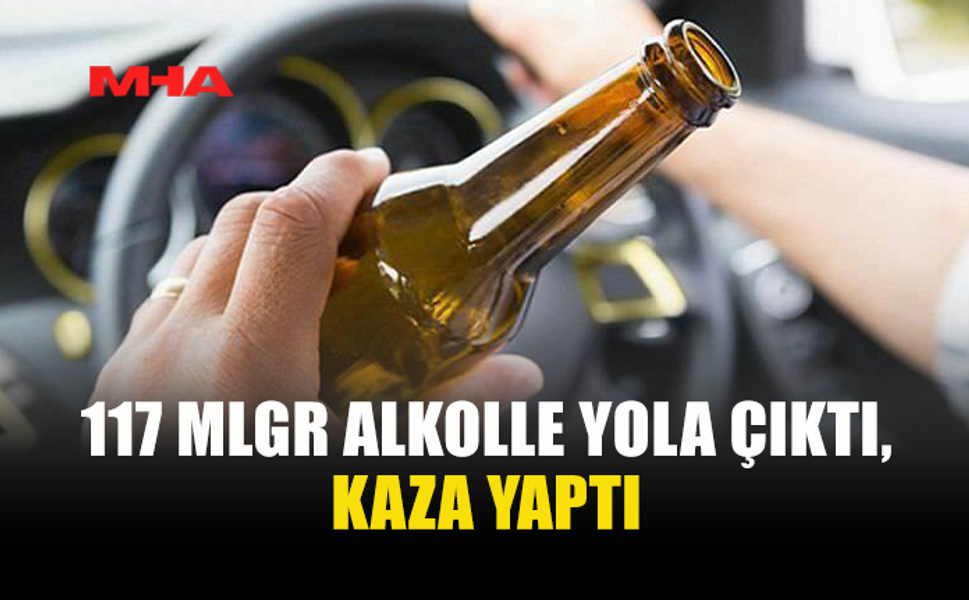 LEFKOŞA'DA ALKOLLÜ SÜRÜCÜ KAZAYA KARIŞTI