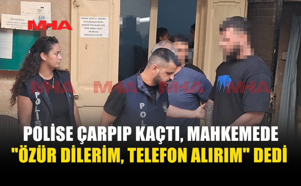 POLİSE ÇARPAN ZANLIDAN DİKKAT ÇEKEN SAVUNMA