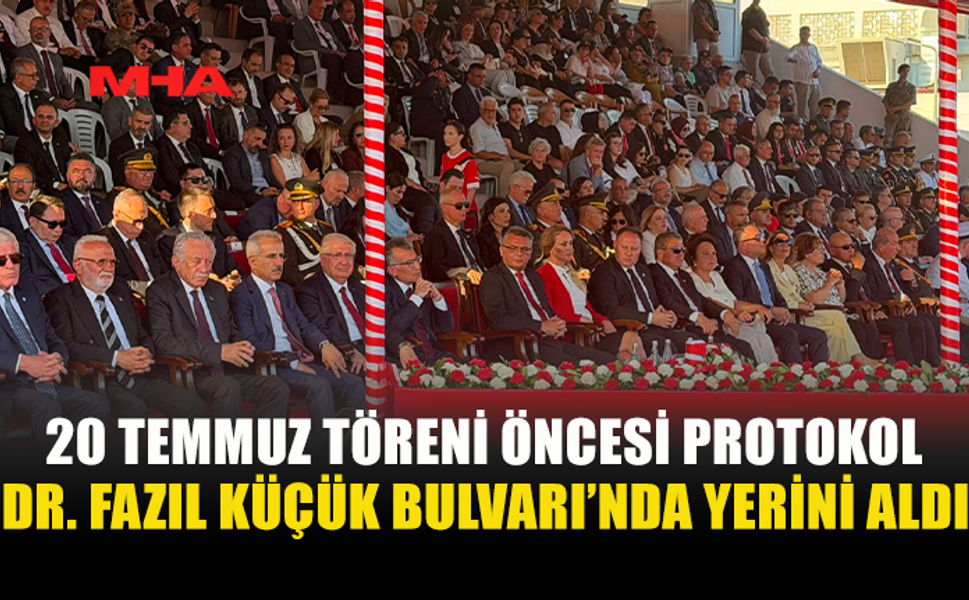 20 TEMMUZ RESMİ GEÇİDİ ÖNCESİ ÖNEMLİ İSİMLER AYNI TÖRENDE BULUŞTU