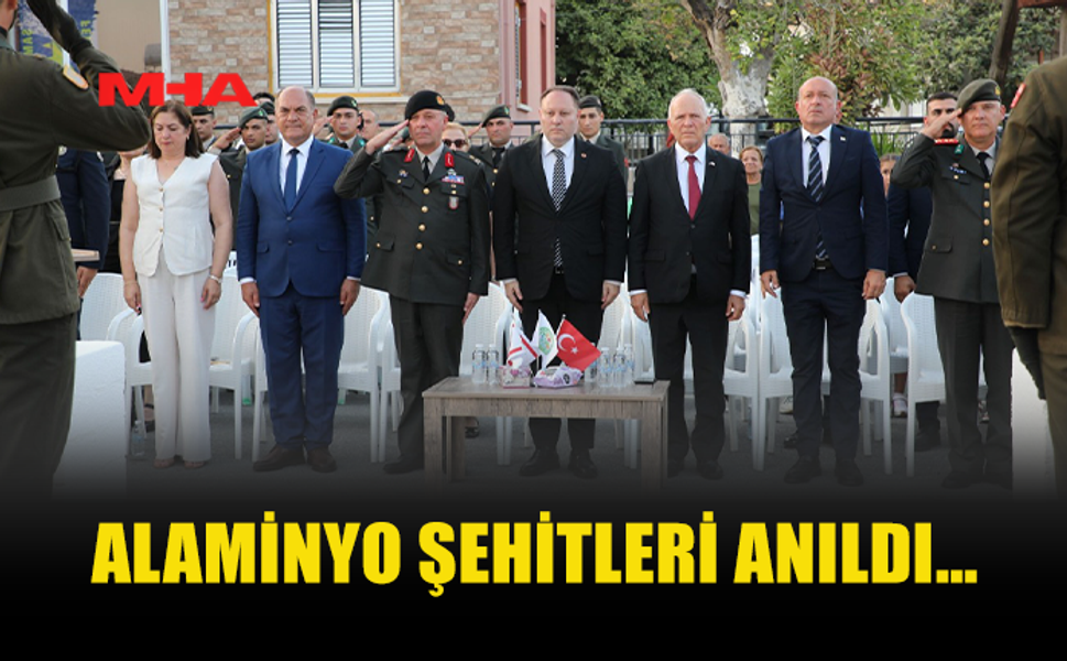 ALAMİNYO ŞEHİTLERİ İÇİN TÖREN DÜZENLENDİ