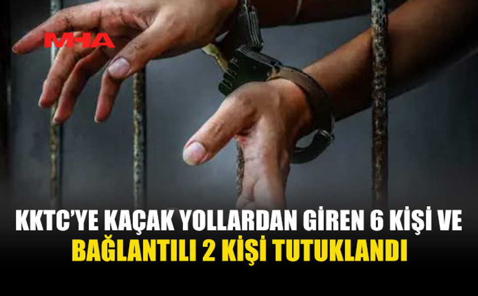 DİPKARPAZ’DA 6 KAÇAK GÖÇMEN VE ONLARA YARDIM EDEN 2 ZANLI YAKALANDI