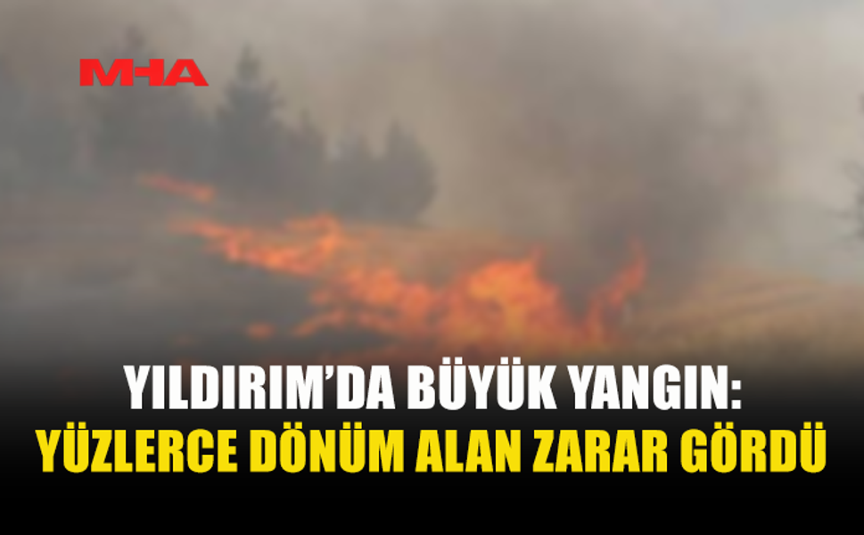 YILDIRIM'DA 150 DÖNÜM ALAN KÜLE DÖNDÜ