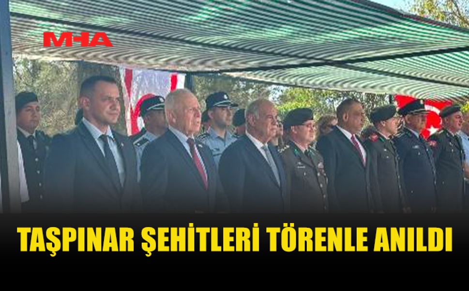 TAŞPINAR ŞEHİTLERİ İÇİN TÖREN DÜZENLENDİ
