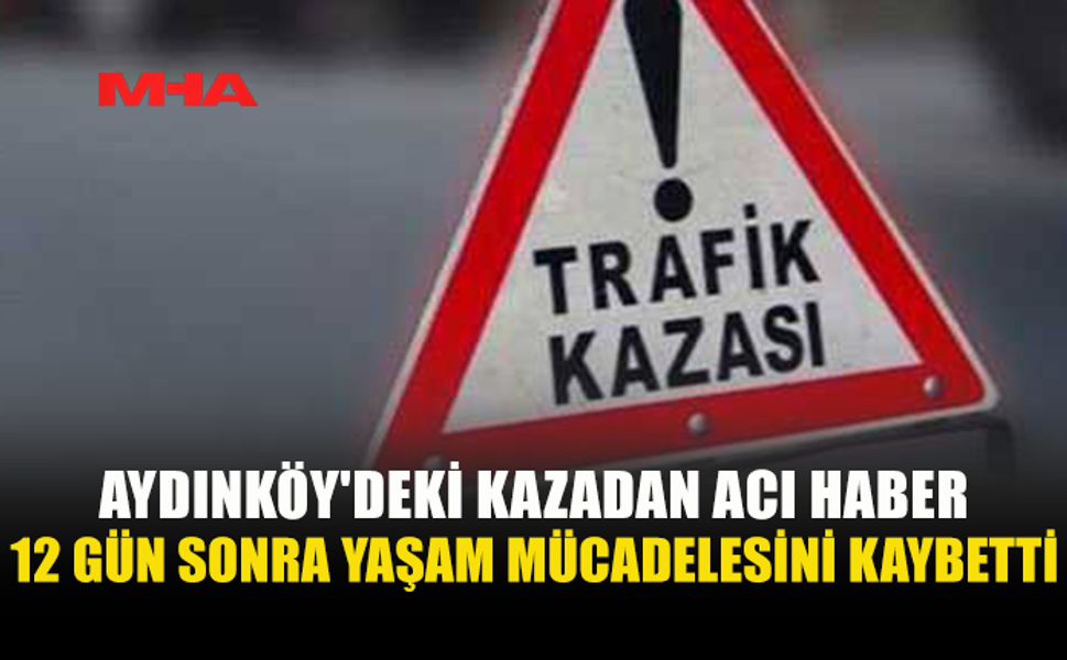 TRAFİK KAZASINDA YARALANAN 85 YAŞINDAKİ YAYA YAŞAMINI YİTİRDİ