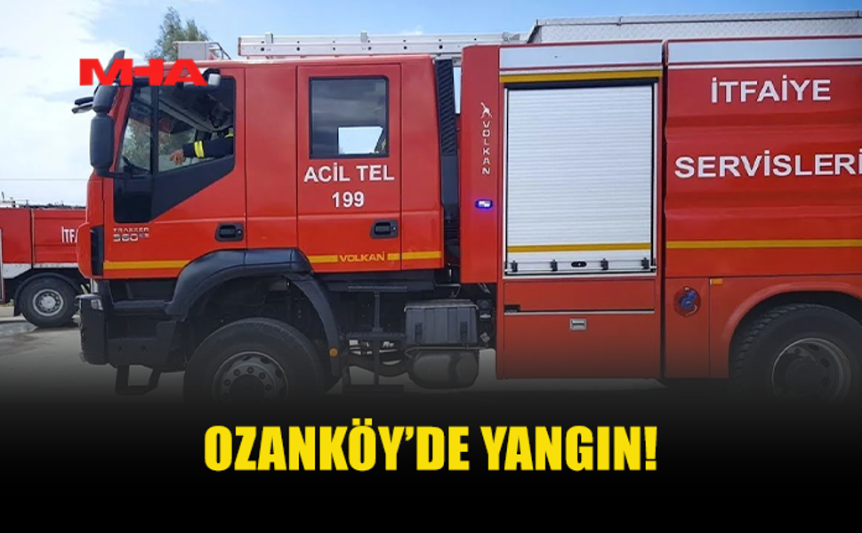 OZANKÖY’DE YANGIN: AĞAÇLAR VE ODUNLAR ZARAR GÖRDÜ