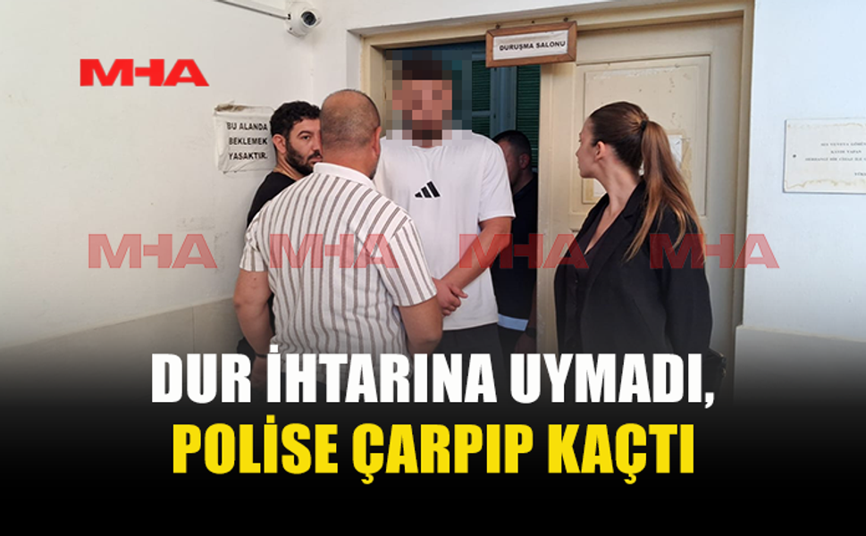 POLİSE ÇARPIP KAÇTI, YAKALANDI!