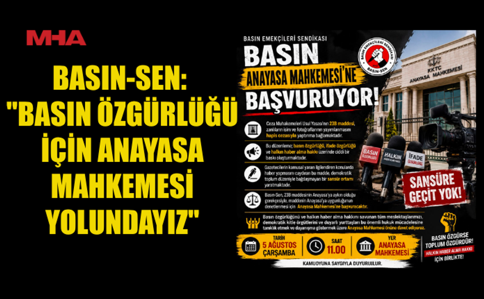 BASIN-SEN: "23B MADDESİ BASIN ÖZGÜRLÜĞÜNÜ TEHDİT EDİYOR"