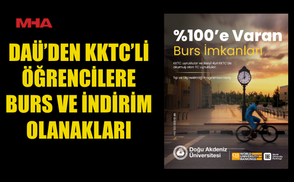 DAÜ’DEN KKTC VATANDAŞI ÖĞRENCİLERE YÜZDE 100’E VARAN BURS