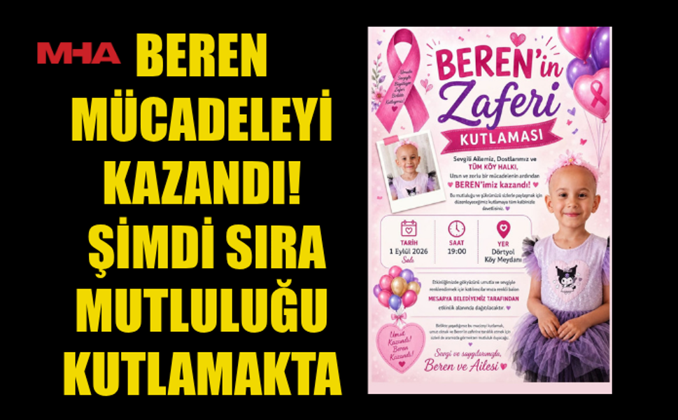 BEREN’İN ZAFERİ İÇİN DÖRTYOL’DA UMUT BULUŞMASI
