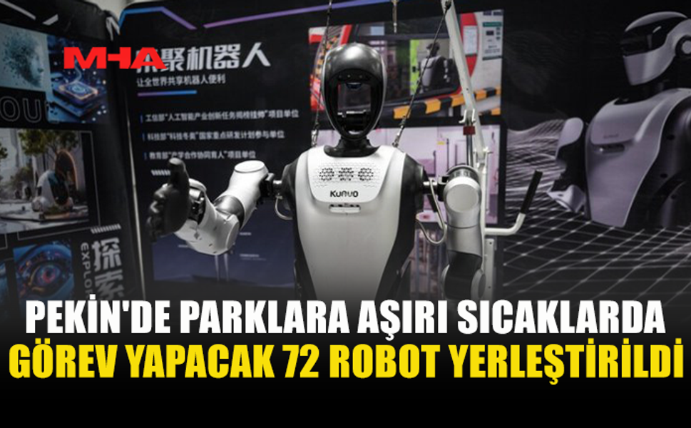 ÇİN'DE PARKLARDA ROBOT ÇALIŞANLAR İŞBAŞI YAPTI