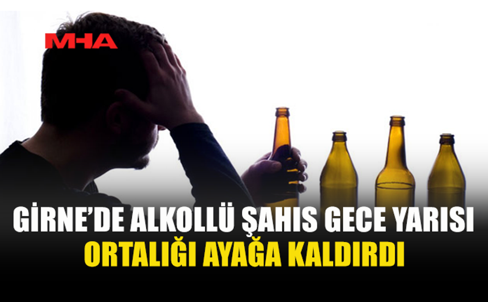 ALKOLÜ FAZLA KAÇIRDI, ECEVİT CADDESİ’NDE BAĞIRIP ÇAĞIRDI