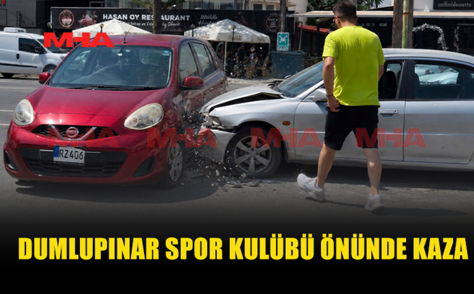 GAZİMAĞUSA’DA MADDİ HASARLI KAZA