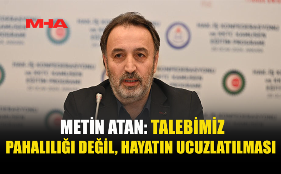 KAMUSEN BAŞKANI ATAN: ESAS KONU SEÇİM DEĞİL, GEÇİM