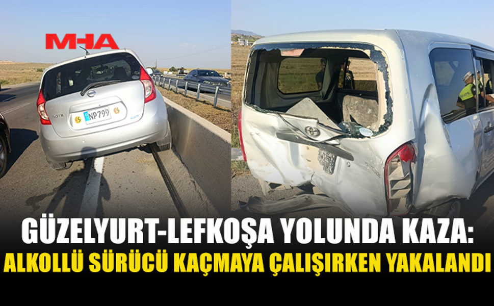 ALKOLLÜ SÜRÜCÜ KAZADAN SONRA KAÇMAYA ÇALIŞTI, TUTUKLANDI