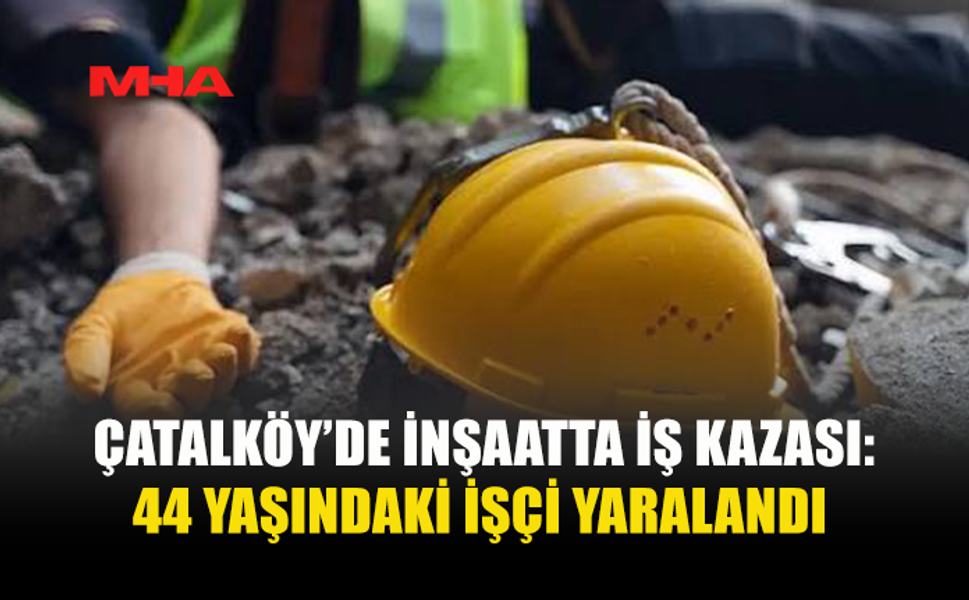 İNŞAATTA BOYA YAPIYORDU, 1.5 METRE YÜKSEKLİKTEN DÜŞTÜ