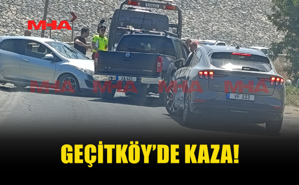GEÇİTKÖY’DE KAZA: YOL GEÇİCİ OLARAK TRAFİĞE KAPATILDI