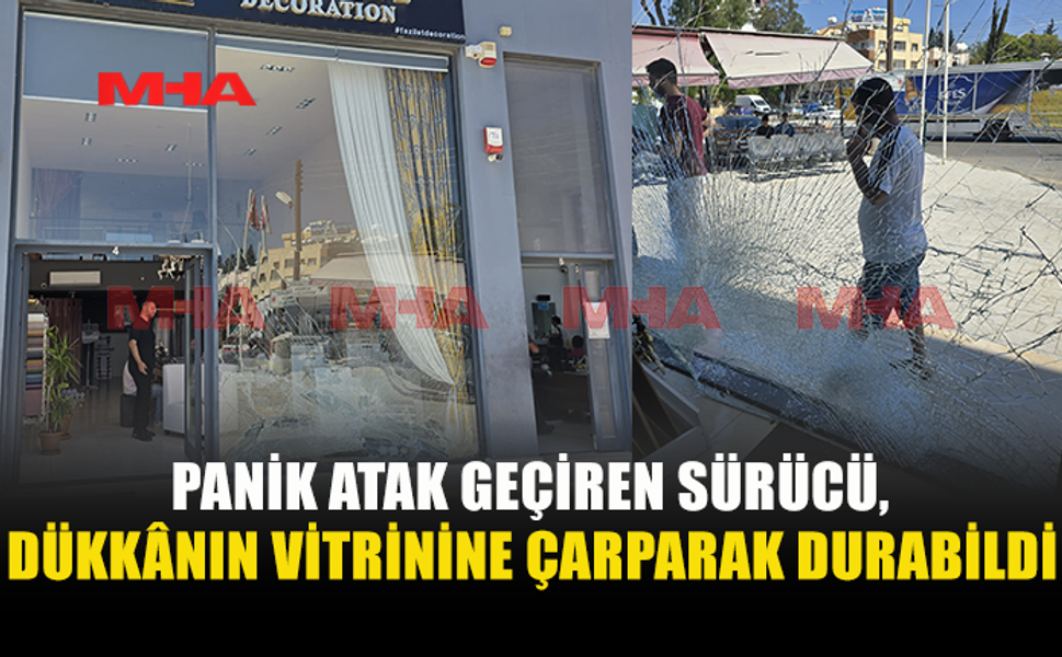 GAZİMAĞUSA’DA PANİK ATAK KAZAYA NEDEN OLDU