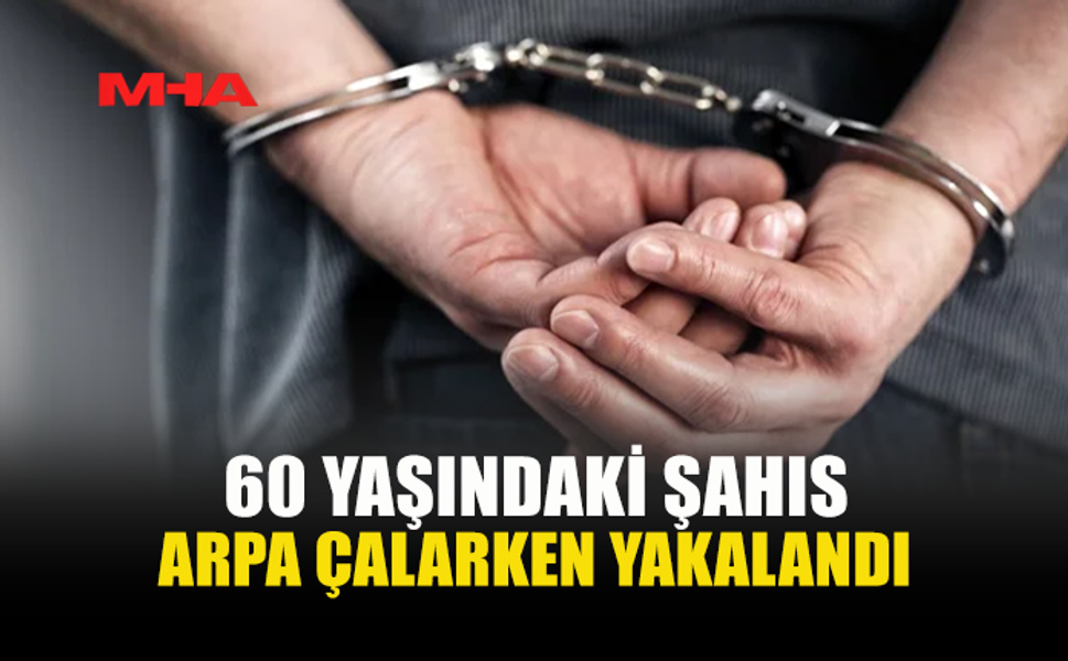 MERİÇ’TE 2 ÇUVAL ARPA ÇALDI, TUTUKLANDI