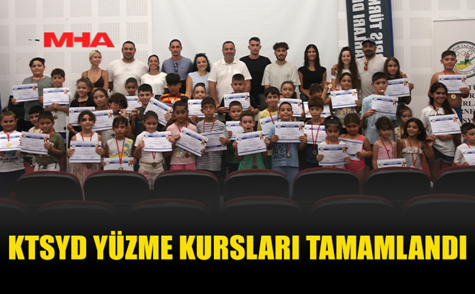 KTSYD YÜZME KURSLARI TAMAMLANDI, KURSİYERLERE MADALYA VE BAŞARI SERTİFİKALARI VERİLDİ