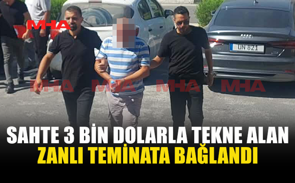 SAHTE DOLARLA TEKNE SATIN ALDI, TEMİNATA BAĞLANDI