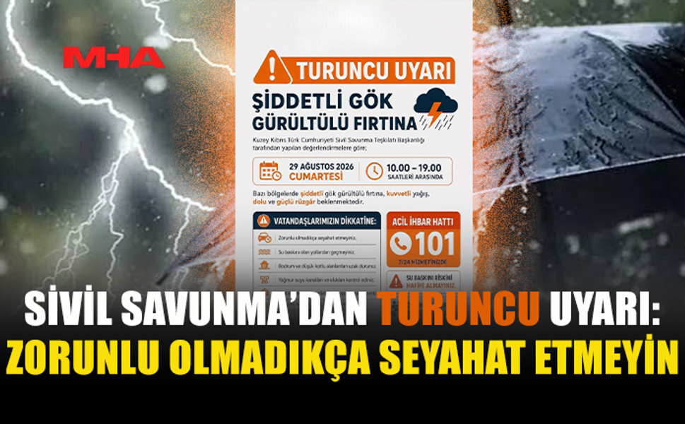 SİVİL SAVUNMA’DAN KRİTİK UYARI: SU BASKININA DİKKAT