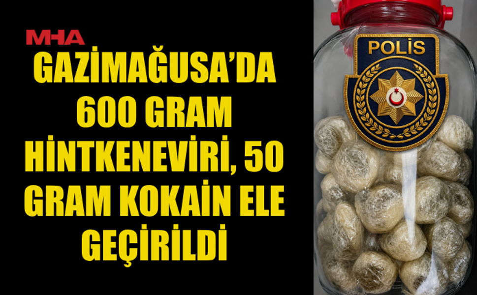 GAZİMAĞUSA’DA EV BASKINI: 650 GRAM UY*ŞTURUCU ELE GEÇİRİLDİ