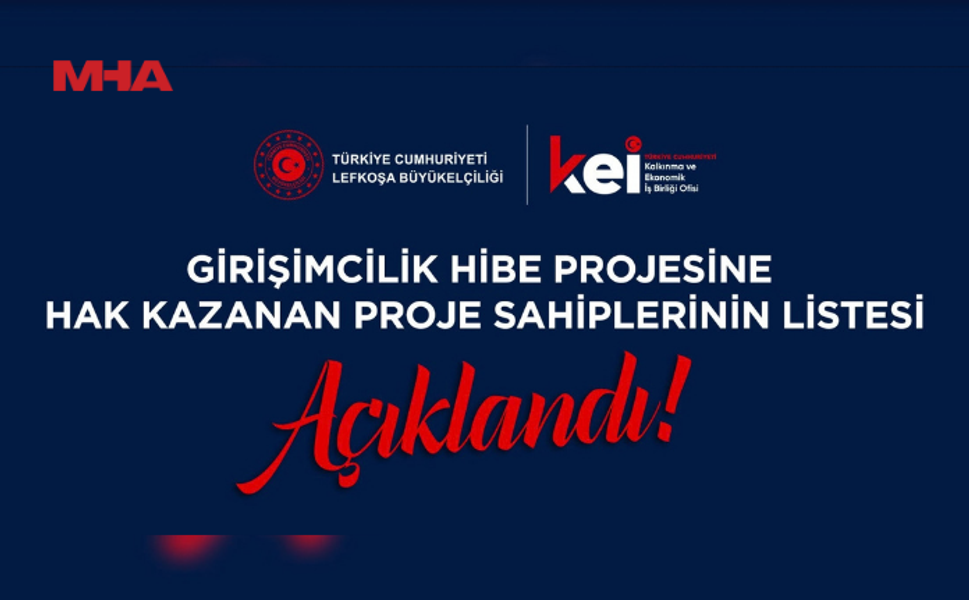 TÜRKİYE CUMHURİYETİ KAYNAKLI GİRİŞİMCİLİK HİBE PROGRAMI SONUÇLARI AÇIKLANDI