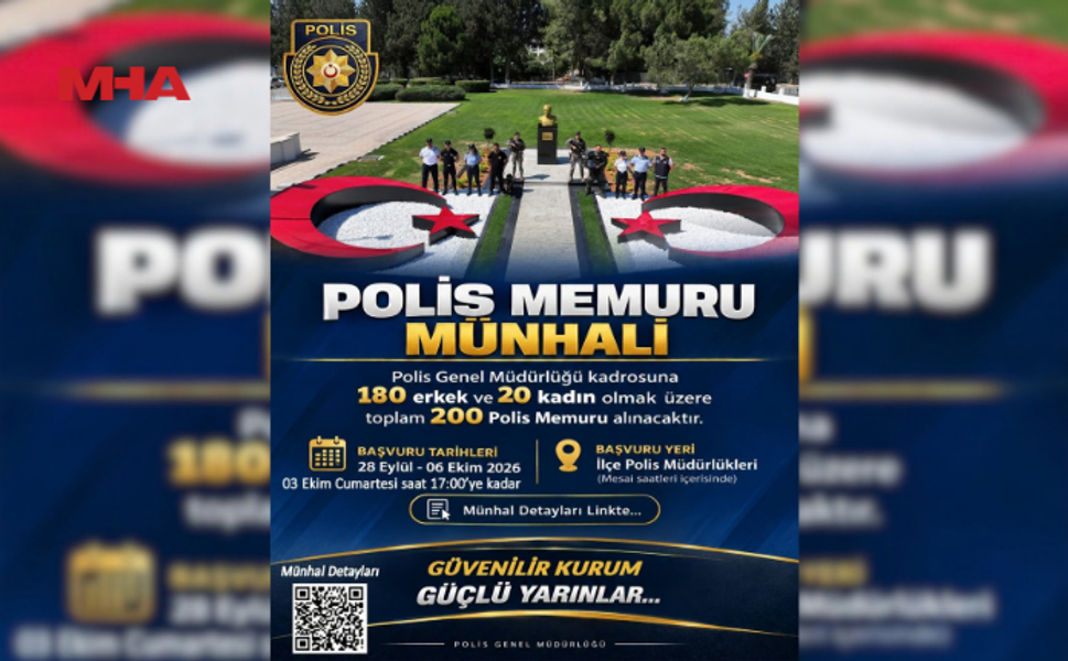 POLİS GENEL MÜDÜRLÜĞÜ’NDEN 200 KİŞİLİK MÜNHAL