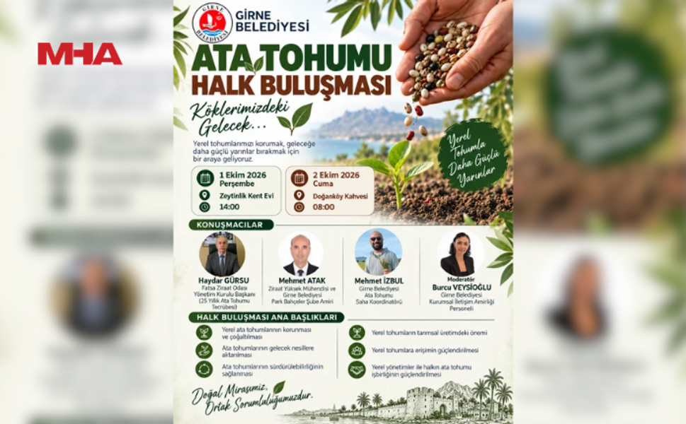 GİRNE BELEDİYESİ, "ATA TOHUMU HALK BULUŞMASI" DÜZENLİYOR