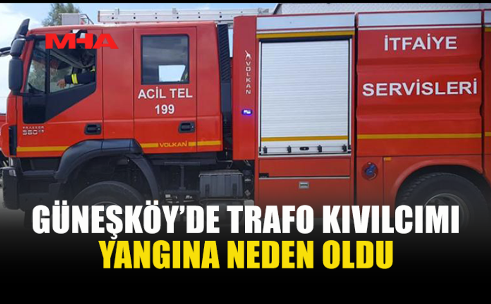 GÜNEŞKÖY’DE YANGIN: NARENCİYE VE ARMUT AĞAÇLARI ZARAR GÖRDÜ